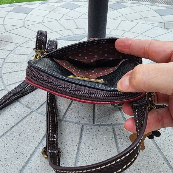 Chala Vegan Leather Doggie Mini Convertible Crossbody Cell Phone Bag - Picture 5 of 9